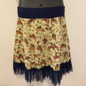 Unmarked size XL western pin up skirt